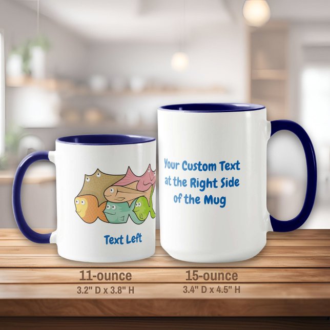 Fishes cartoon mug (Creator Uploaded)