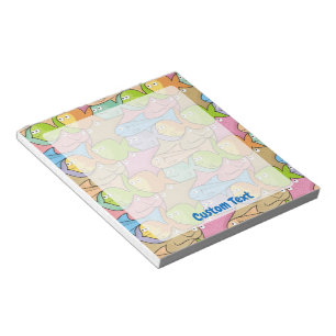 Fishes cartoon notepad
