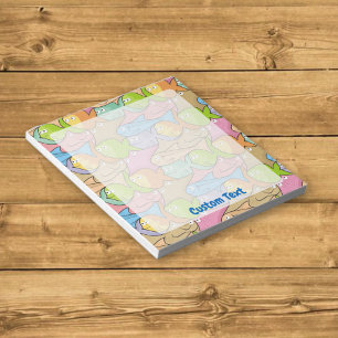 Fishes cartoon notepad