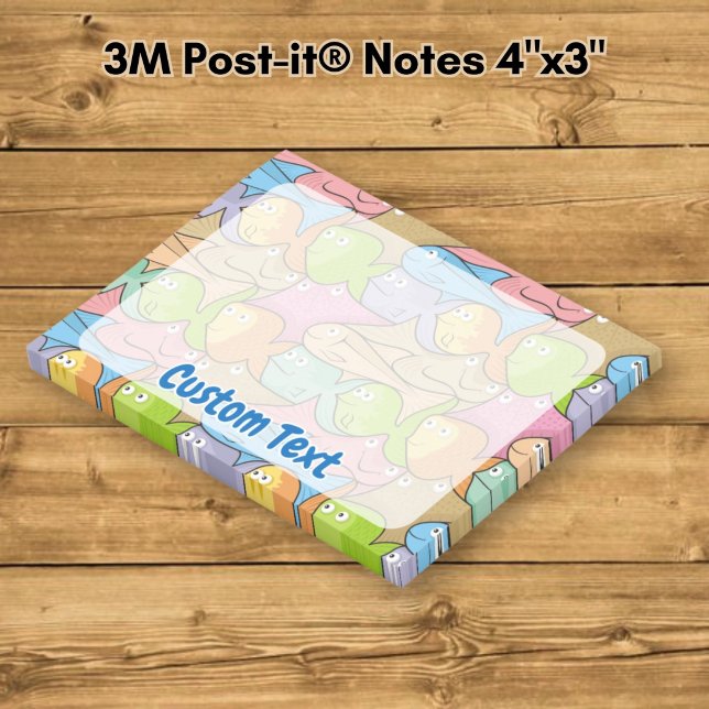 Fishes cartoon post-it notes (Creator Uploaded)