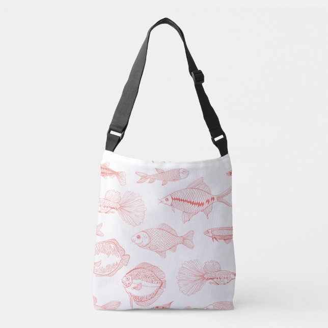Fishes Crossbody Bag (Front)