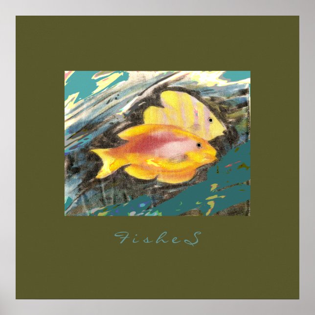 fishes painting poster (Front)