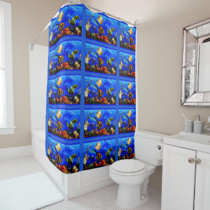 Fishes Shower Curtain