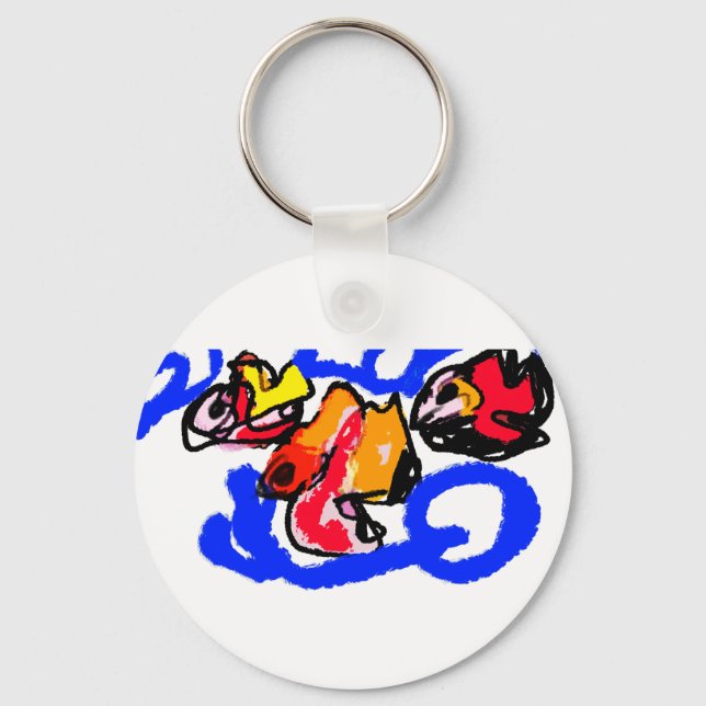 Fishes summer  key ring (Front)