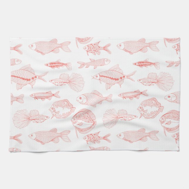 Fishes Tea Towel (Horizontal)