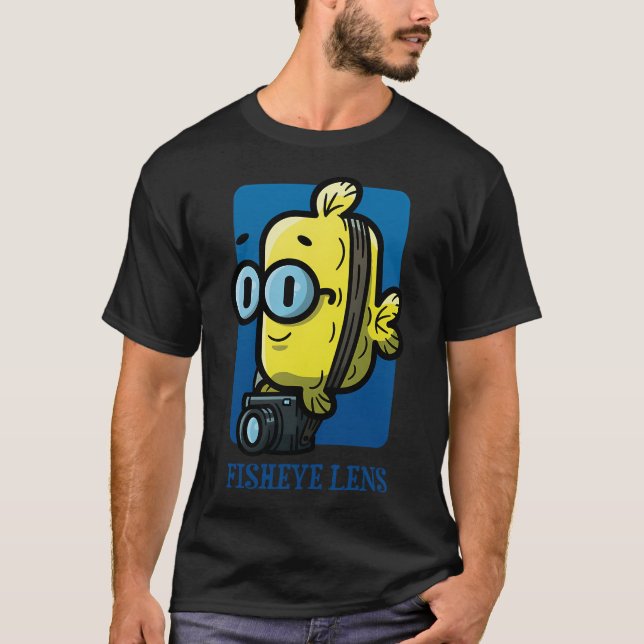 FishEye Lens - Blue T-Shirt (Front)