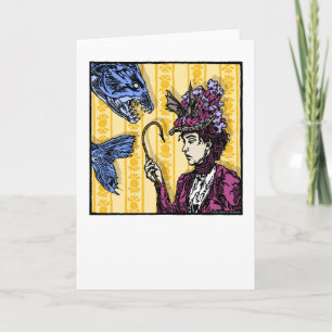 Fishhook - Blank Inside Pop Goth Nightmare  Card