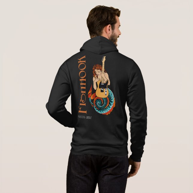 Fishhook Hoodie Mermaid on back (Back Full)