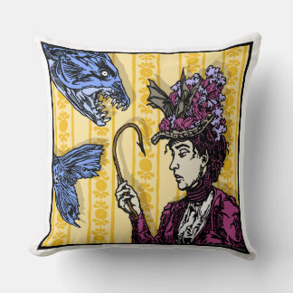 Fishhook - Pop Goth Nightmare Surreal Art Square Cushion