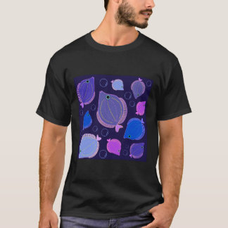 Fishies On Black T-Shirt