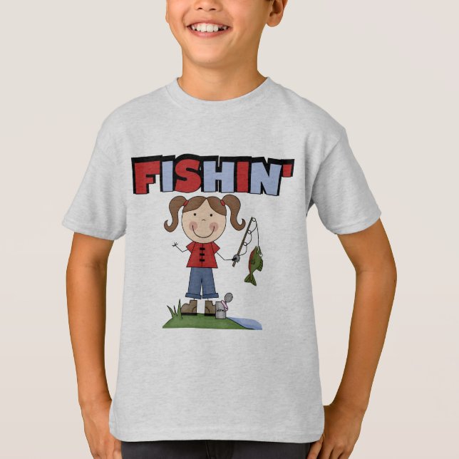 Fishin' Girl T-shirts and Gifts (Front)