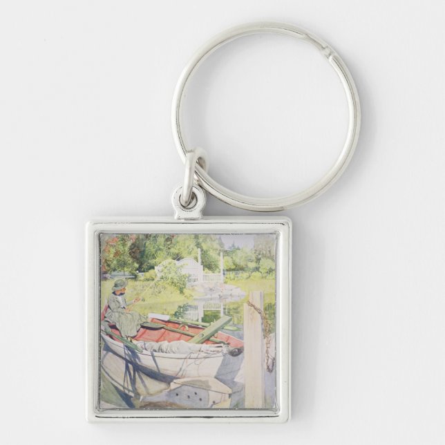 Fishing, 1909 key ring (Front)