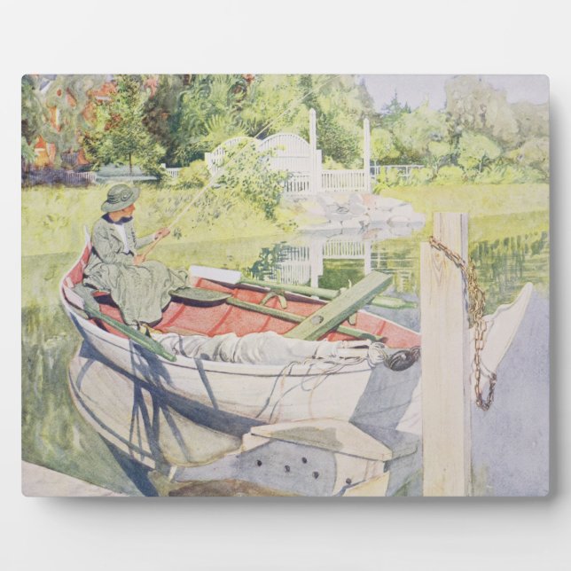Fishing, 1909 plaque (Front)