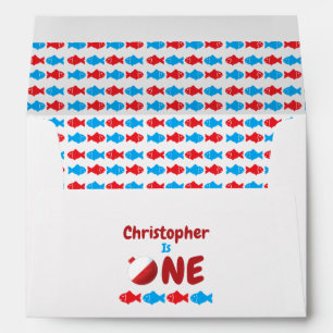 Fishing 1st Birthday Envelope