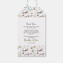 Fishing 1st Birthday Gift Tags | O-Fish-Ally One 