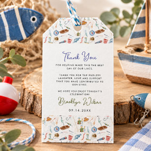 Fishing 1st Birthday Gift Tags O-Fish-Ally One