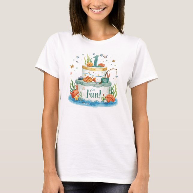 Fishing 1st Birthday  T-Shirt (Front)