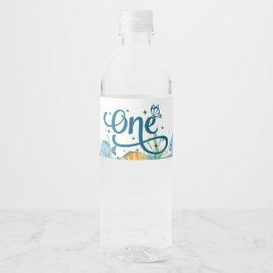 Fishing  1st Birthday with ONE Water Bottle Label