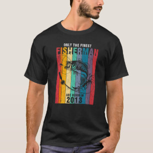 Fishing 2013 9th Birthday 96 Years Old Fisherman   T-Shirt
