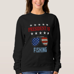 Fishing Accessories USA Flag Fishing Saying Sweatshirt