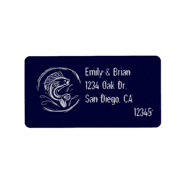 Fishing address labels (Front)