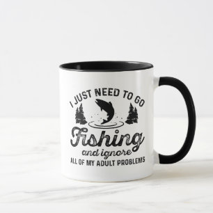 Fishing Adult Problems Mug