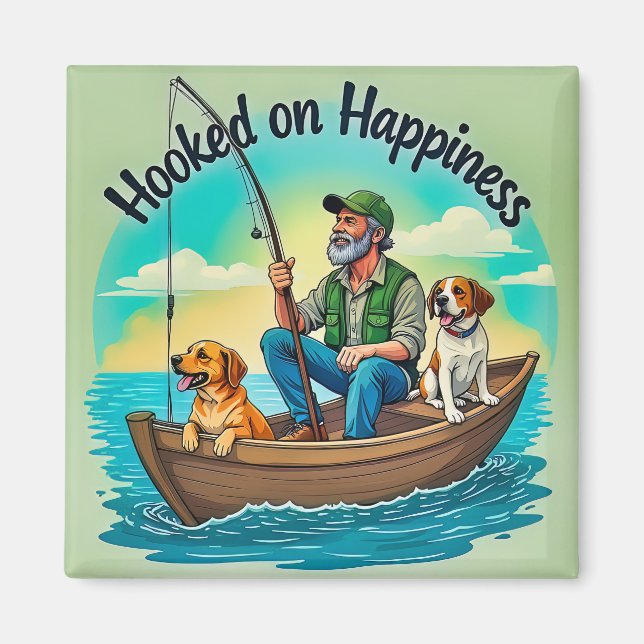 Fishing Adventures with Paws Magnet (Front)