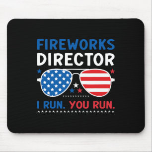 Fishing American Flag Fisherman Patriotic Day 4th  Mouse Pad
