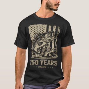 Fishing American Flag Fisherman Patriotic day 4th T-Shirt