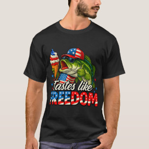Fishing American Flag Fishing 4th Of July Fisherma T-Shirt