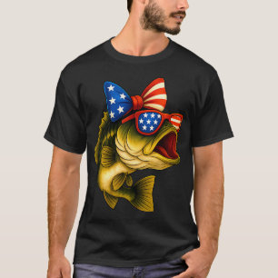 Fishing American Flag Fishing Rod Fishing Lover 3 T-Shirt