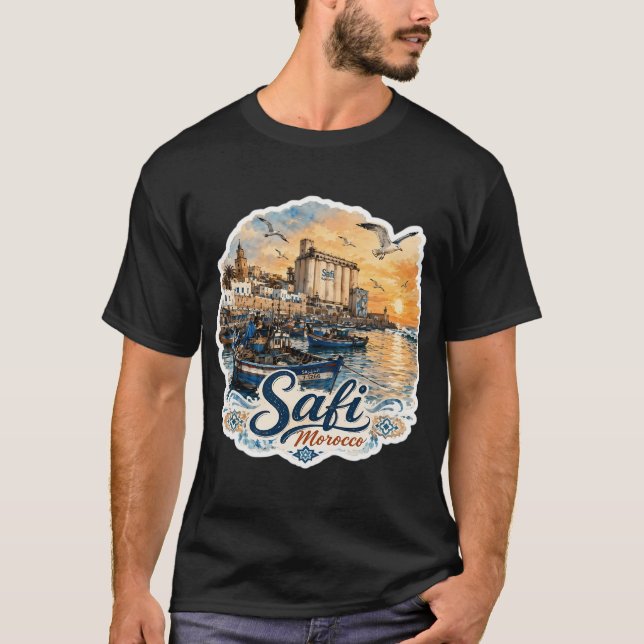 Fishing American flag T-Shirt (Front)