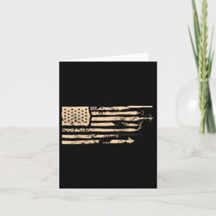 Fishing American Flag Usa Vintage Fishing Fisherma Card