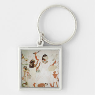 Fishing and fowling in the marshes key ring