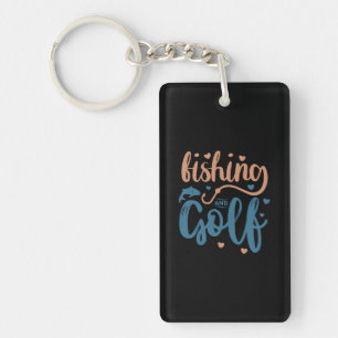 Fishing And Golf Key Ring