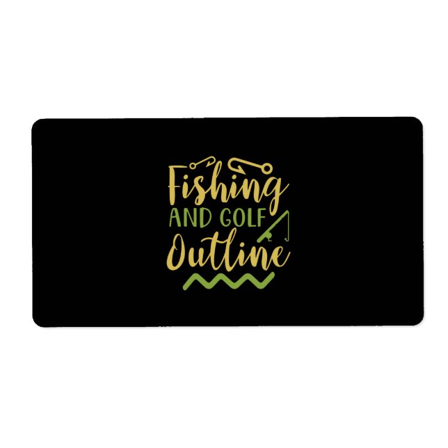 Fishing And Golf Outline (Front)