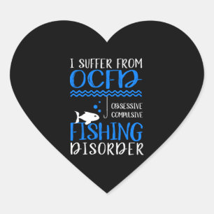 fishing angler fish fishing fishing lake heart sticker