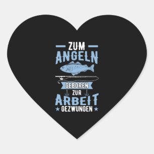 Fishing Angler Fishing Sayings Fish Fishing Heart Sticker