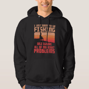 Fishing Apparel For Men Fishing Solves My Problems Hoodie