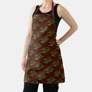 Fishing Apron Coho Salmon Fish Art Aprons & Gifts
