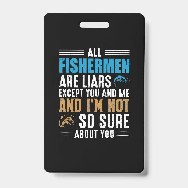 Fishing Art All Fisherman ID Badge (Front)