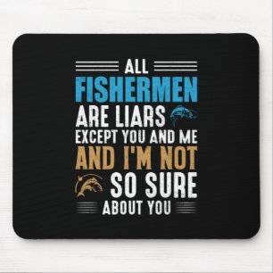Fishing Art All Fisherman Mouse Pad