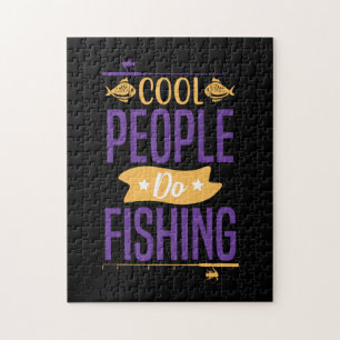 Fishing Art Cool People Do Fishing Jigsaw Puzzle