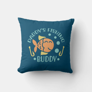 Fishing Art Daddy Fishing Friends Cushion