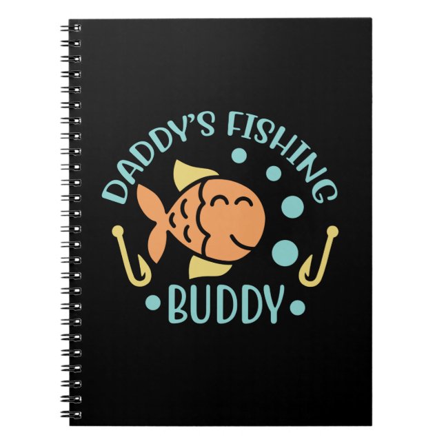 Fishing Art Daddy Fishing Friends Notebook (Front)