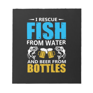 Fishing Art I Rescue Fish From Water Notepad