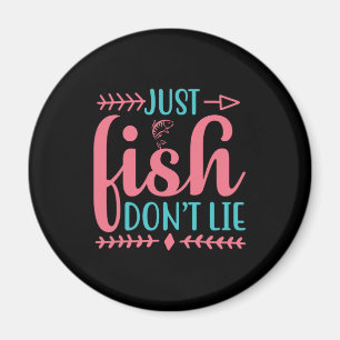 Fishing Art Just Fish Magnet