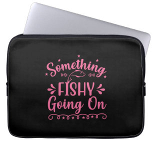 Fishing Art Something Fish Going On Laptop Sleeve