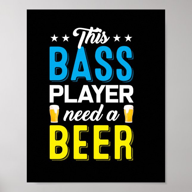 Fishing Art This Fisher Need A Beer Poster (Front)