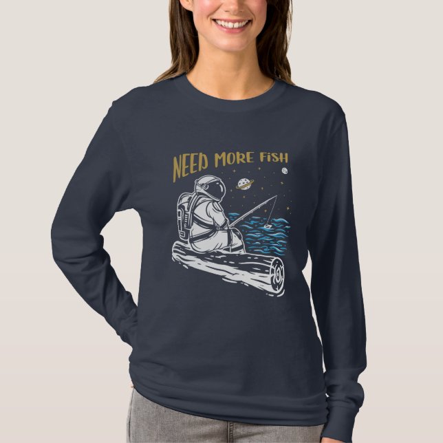 Fishing Astronaut T-Shirt (Front)